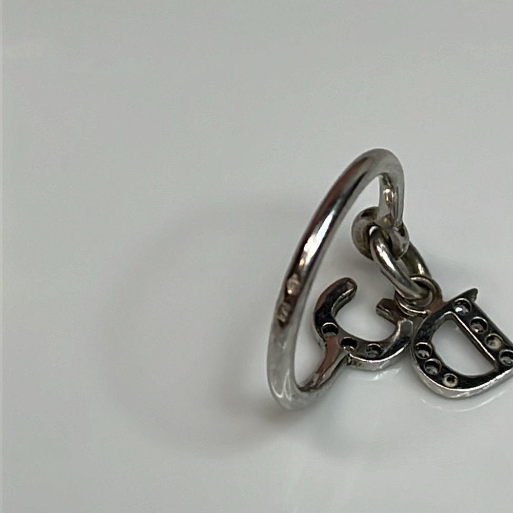 DIOR OPEN INITIAL DIAMOND RING - Picture 4 of 6